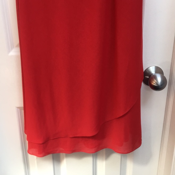 70s DISCO Vintage regular at Studio 54! super cool red crepe dress 5/6 like air - Picture 4 of 6